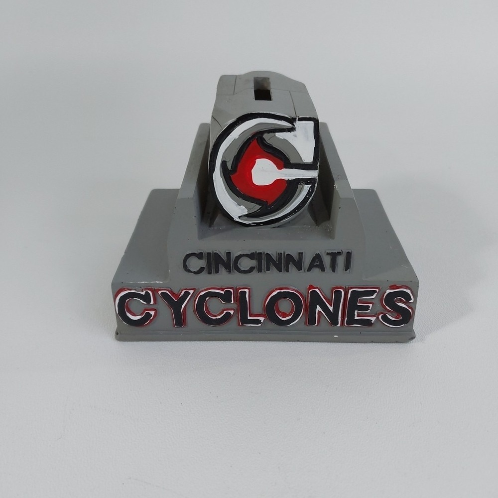 Cincinnati Cyclones Hockey Coin Bank 2014-2015 Hand Painted ECHL
